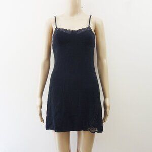 PACSUN Beverly and Beck Black Linen blend Cami Mini Fit and Flare Dress (XS) NWT